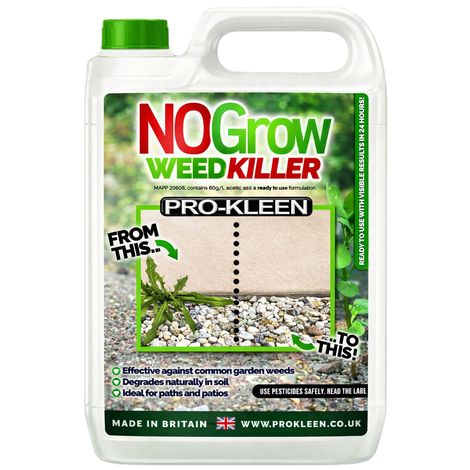 ProKleen No Grow Genuine Weed & Moss Killer - Organic And Eco-Friendly